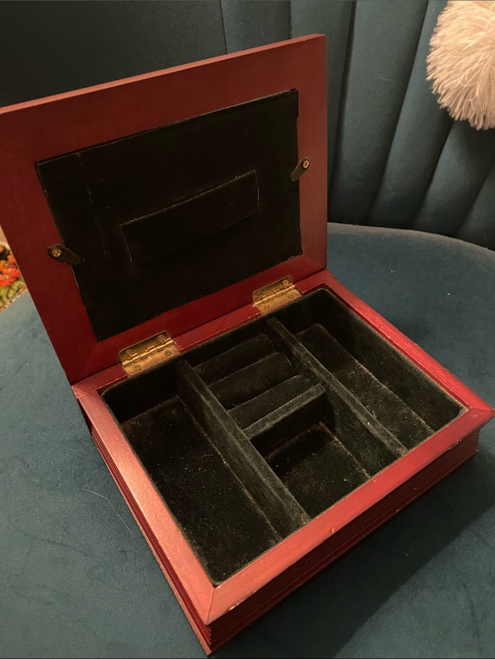 Jewelry box with photo frame